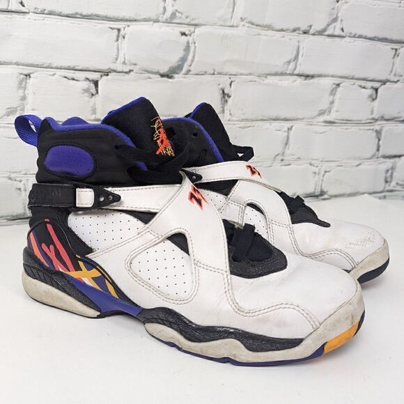 Nike air Jordan 8 retro Three peat Youth running shoes 6Y - Picture 1 of 10